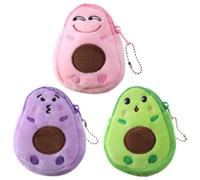 COYUN 3 Pcs Monedero Niño De Palta, Lindo Monedero De Peluche, Monedero Personalizado, Pequeño Monedero De Dibujos Animados, Lindo Monedero Pequeño Mujer Con Cremallera, Llavero Colgante De Peluche