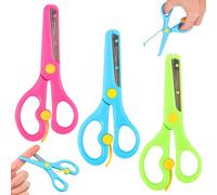 COYUN 3 pcs Tijeras de Manualidades, tijeras, Tijeras para Preescolar, Tijeras para Principiantes,Tijeras para Manualidades, tijeras de seguridad, tijeras escolares, Tijeras para cortar papel