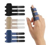 COYUN 3 Piezas Ferula Dedo Gatillo con Soporte de Aluminio, Ferula Dedos Mano Ajustables para Artritis, Tendinitis y Esguinces, Inmovilizador de Dedo Pulgar, Índice y Corazón, Férula Dedo Gatillo Mano