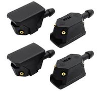 COYUN 4 Piezas Boquilla Lavaparabrisas Universal, Rociador Limpiaparabrisas Universal De 4 Orificios, Boquilla De Pulverización Limpiaparabrisas, Para Brazo De Limpiaparabrisas De 8mm y 9mm