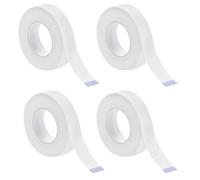 COYUN 4 rollos de cinta de microporos para extensiones de pestañas, Cinta Microporo, Cinta Microporo Eyeliner Cinta Adhesiva para Pestañas para Maquillador Personal, Pegatina de Tapar Párpado(Blanco)