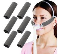 COYUN 6 pcs fundas para cinturón de seguridad para la mejilla, FAlmohadillas Cómodas con Correa CPAP, CPAP Strap Pads, almohadillas faciales cómodas para la reducción de manchas rojas y abolladuras