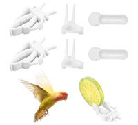COYUN 6 Pcs Pinzas Comida Pajaros,Comederos para Pájaros Pequeños,Pájaros Pinzas para Verduras,Comederos para Pájaros Pequeños,Comedero Pajaros Jaula,Jaula Pajaros Comedero Clip para Loros