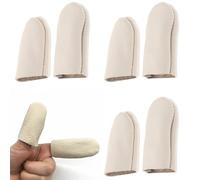 COYUN 6 Piezas Dedal de Piel de Cosido a Mano Dedales Costura Protectores de Dedos para Protección de Dedos, Dedal para Coser, Hilar, Tallar, Herramientas de Costura de Bricolaje y Más
