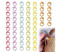 COYUN 60 Piezas Marcadores Crochet, Tejer Ganchillos o Manualidades, Marcadores de Puntos de Bloqueo, Crochet Marcadores de Plástico, para Ganchillo, Proyectos de Bricolaje