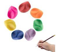 COYUN 7 pcs Adaptador Lapiz, Agarres para Lápices, Ayuda para Escribir Lápiz Agarres, Empuñadura de Lápiz Ergonómico, la Corrección de la Postura de Escritura a Mano Entrenador, Ayuda para Escribir