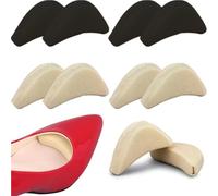COYUN 8 Pcs Insertos De Relleno De Dedos Unisex Transpirables Suaves Con Tapón Para El Antepié Almohadilla, Almohadillas para el Confort del Pie para Prevenir y Aliviar el Dolor(Negro + Desnudo)