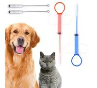 COYUN Jeringa de Silicona Para Mascotas,2 Piezas Jeringas para Mascotas,para Gatos y Perros, Lanzador de Pastillas con 2 Jeringas para Mascota y 4 Puntas Blandas