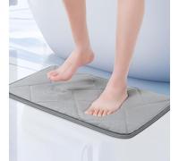 Cozary 80 x 50 cm Alfombrilla de Baño Antideslizante, Alfombrilla de Baño Absorbente, Lavable a Máquina, Alfombrilla de Baño de Espuma Viscoelástica, para Bañera Ducha, Baño, Cocina Salón