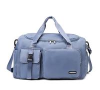 Cozary Bolsa Deporte Hombre Mujer - 42L Bolsa de Viaje Grande - Tela Oxford Impermeable - Diseño Multibolsillos - Bolsa de Gimnasio 3 en 1 - para Gimnasio Viaje Negocios - Azul Oscuro
