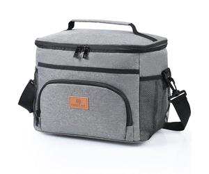 Cozary Bolsa Termica Porta Alimentos 15L,Bolsa Isotermica Porta Alimentos, Bolsa Comida Trabajo, Bolsa Nevera para Trabajo, Oficina, Colegio, Picnic, Fiambrera