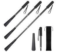 Cozary Calzador De Zapatos Largo,Telescópico 43-85cm, Calzador Largo de Plástico con Mango Largo, Calzadors Telescópico Ajustable Para Hombres, Mujeres, Niños y Personas Mayores