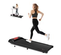 Cozary Cinta de Correr, 4 en 1 Cinta De Andar para Casa con 5% de Inclinación y Asa, 2.5HP para Debajo del Escritorio Oficina, Walking Pad, Velocidad de 2-6KM/H con Pantalla LED, Control Remoto y App