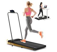 Cozary Cinta de Correr Plegable con 8% de Inclinación y Asa, Cinta Andar Escritorio, Velocidad de 2-8KM/H con Pantalla LED, Control Remoto y App, 2.5HP 122kg