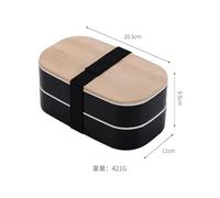 Cozary Fiambrera Bento Box, 1400ml Fiambreras Comida Trabajo con Compartimentos, Lunch Box con Recipiente Salsa, sin BPA, 2 Niveles y Cubiertos, para Adultos Escuela Trabajo