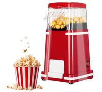 Cozary Máquina de Palomitas Retro, Palomitero con Aire Caliente de 1200 W con Vaso Medidor, Preparación en 3 Minutos,Un Toque, Sin Aceite, para Cine en Casa, Noches de Película, Navidad, Fiestas