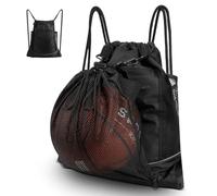 Cozary Mochila de Cuerdas con Red Extraíble, Mochila Deporte Hombre & Mujer, Equipacion Futbol Niño con Cordón, Bolsa Deporte para Fútbol, Gimnasio y Aire Libre
