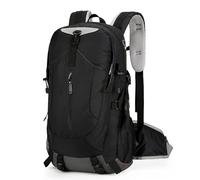 Cozary Mochila de Senderismo Hombre 40L Impermeable, Mochila Trekking, Cobertor de Lluvia Incluid (Negro)
