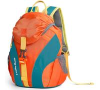 Cozary Mochila Guardería con correa para el pecho, 5 Litros Mochila Pequeña Escolar Unisex Niño de 1-3 Años, Mini Backpack con Bolsillos Laterales, Mochila Escolar Infantiles para Guardería, Naranja