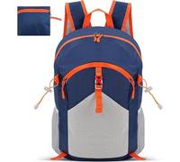 Cozary Mochila Plegable Ultraligera 28L, Impermeable Mochila de Senderismo para Hombre y Mujer, Ideal para Viaje, Trekking, Camping y Uso Diario - Azul oscuro
