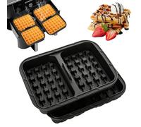 Cozary Molde para Waffles de Silicona para Freidora de Aire - Compatible con Ninja AF400EU, AF451EU, AF500EU, Accesorios para Freidora de Aire, Apto Horno y Microondas, Lavavajillas