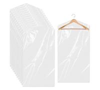 Cozary Plastic Clothes Covers Transparentes 20 Piezas 60x120cm Anti-Dust Anti-Humedad Wardrobe Storage for Shirts Jackets Suits