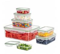 Cozary Recipientes Herméticos para Alimentos 7 piezas - Tapers para Comida Hermetico - Tupers Hermeticos Plastico para congelador, sin BPA