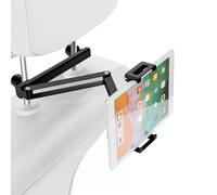 Cozary Soporte Tablet Coche Soporte para Tablet en el Coche 360°Rotación Universal para 6-12" Pulgadas Plegable con Brazo Extensible