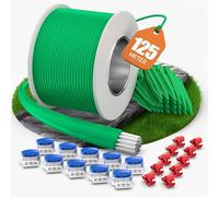 COZCLAM 125m Cable Delimitador & Kit de Accesorios para Robot Cortacésped | 50 Piquetas 10 Conectores Cable 10 Terminales Conexión, Cable Perimetral Robot Cortacesped, Compatible con Gardena/Bosch/Worx