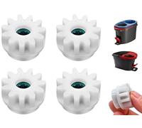 COZERI 4 piezas de repuesto para fregona giratoria, compatible con cubo vileda, accesorios de engranaje de pedal de fregona fácil, compatible con un rodamiento de piñón de una manera de reparación de