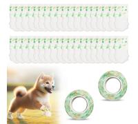 COZERI 40 botas desechables para perros, vendajes para proteger las patas, calcetines para perros que dejan de lamer las patas lesionadas, vendaje autoadhesivo para caminar en interiores y exteriores