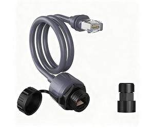 COZERI Starlink - Adaptador Ethernet RJ45-0.5m 26AWG CAT5E 2000Mbps Starlink Mini accesorios, acoplador de reparación de extensión impermeable IP68 para Starlink Mini/Gen 3/Enterprise