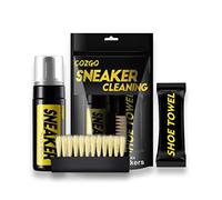 COZGO Kit de limpiador de zapatos, limpiador de zapatos de espuma sin agua, 5.3 onzas con cepillo y paño, funciona en la mayoría de los zapatos, Essentials - Kit de limpieza de zapatos, Large
