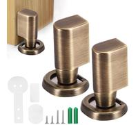 COZHYESS 2 topes magnéticos para puerta de suelo, autoadhesivos, sin agujeros, tope de puerta, montaje en pared, magnético, invisible para habitaciones, oficinas, baños