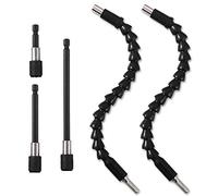 Cozihom Juego de extensión de broca de 1/4 pulgadas, 2 ejes de extensión de broca flexibles, 3 soportes magnéticos de cambio rápido para puntas de destornillador