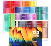 Cozii Juego de 120 lápices de colores, lápices de colores profesionales, juego perfecto para adultos y artistas para dibujar, sombrear y garabatear