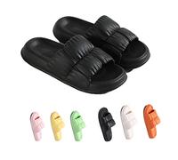 Cozislides Original, Cosy Slides Clouds Slipper, Super Soft Home Slippers Non Slip Quick Dry Shower Pillow Slippers (Black-b, 40/41 EU)