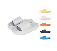 Cozislides Original, Cosy Slides Clouds Slipper, Super Soft Home Slippers Non Slip Quick Dry Shower Pillow Slippers (Gray, 44/45 EU)