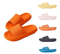 Cozislides Original, Cosy Slides Clouds Slipper, Super Soft Home Slippers Non Slip Quick Dry Shower Pillow Slippers (Orange, 40/41 EU)