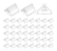 Cozlly 40PCS Soportes Tarjetas de Juego, Soportes para Tarjetas in Plastica, Pequeño Tarjetero Triangular, Accesorios para Juegos de Mesa, Soportes para Tarjetas Fotos Juego de Mesa