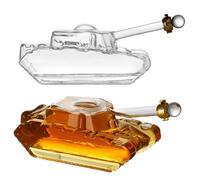 Cozlly Decantador Whisky 1000ml,Decantador De Whisky Set,Decantador de Whisky de Cristal,Mini decantador de whisky con vasos,Para Regalos Masculinos De Cumpleaños,Día Del Padre Y Navidad
