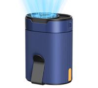 COZOME Ventilador Portátil Cintura/Cuello, Batería 3000mAh 25H Autonomía,Turbo 6600RPM 4 Velocidades Ajustables Manos Libres para Senderismo,Exteriores,Trabajo -Ventilador Enfriamiento Regalo Verano