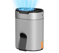 COZOME Mini ventilador con batería recargable, portátil, clip de cintura bajo camiseta con 4 velocidades de viento, fuerte turbo, ventilador USB con 6600 rpm, para senderismo, trabajo, construcción