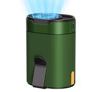 COZOME Ventilador Portátil Cintura/Cuello, Batería 3000mAh 25H Autonomía,Turbo 6600RPM 4 Velocidades Ajustables Manos Libres para Senderismo,Exteriores,Trabajo -Ventilador Enfriamiento Regalo Verano