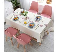 Cozomiz Mantel Mesa con Camino de Mesa Estampado Rectangular Mantel Antimanchas Mantel Impermeable Mantel de Hule Manteles PVC Plastico Manteles de Mesa 90x150cm Estilo 1