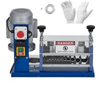 COZONY Máquina peladora de cables, máquina pelacables eléctrica para 0.08 a 1.5 pulgadas, máquina peladora de cables de 370 W con velocidad de 75 pies/min, 10 canales y 10 cuchillas, máquina peladora