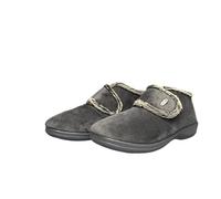 COZSERIES Botas Cerradas Casa Mujer Invierno Suapel Zapatillas Interior Exterior Calientes Cómodas Cierre Ajustable Suela Caucho Antideslizante Regalo Hogar Diario Ancho Especial 395 GRIS-37