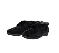 COZSERIES Zapatillas Casa Mujer Cerradas Invierno Suapel Cómodas Calientes Interior Exterior Cuña 3.4cm Suela Caucho Antideslizante Ligeras Señora Mayor Diario Regalo Térmico Invierno 750N NEGRO-39