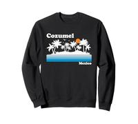 Cozumel México Vintage 80s Tropical Vacaciones Atardecer Sudadera