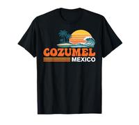 Cozumel México Vintage Sunset Island Camiseta